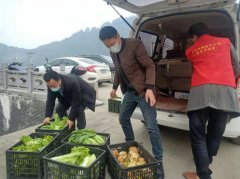 古蔺石屏镇爱心蔬菜送达医疗、公安及高乐公司